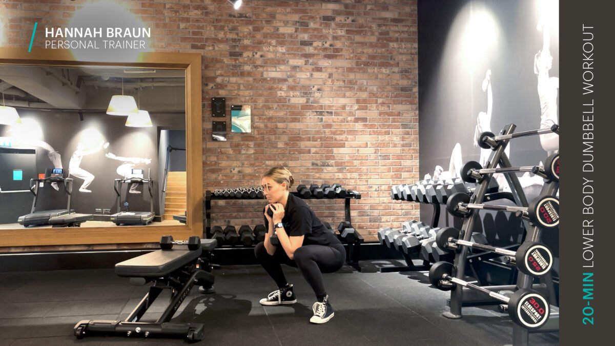 Unterkörper Dumbbell Workout | lower body dumbbell workout