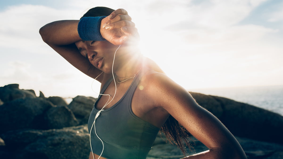 morning workout person