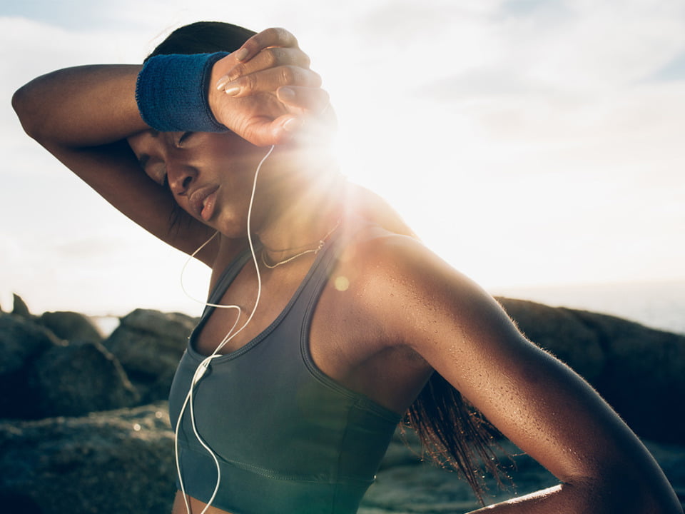 morning workout person
